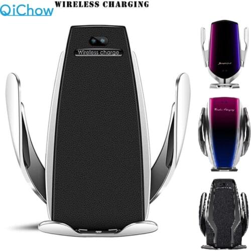 10W Qi Automatic Clamping Fast Charging Car Phone Holder For IPhone11 Huawei P30 Samsung S9 Smart Phone Wireless Charger Stand