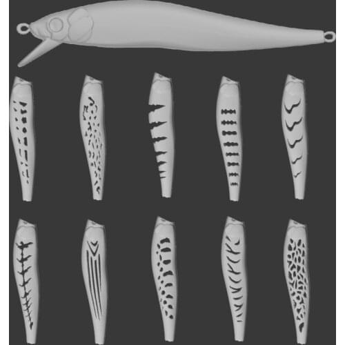 WLure Hard Plastic 3D Stencil for UPM680