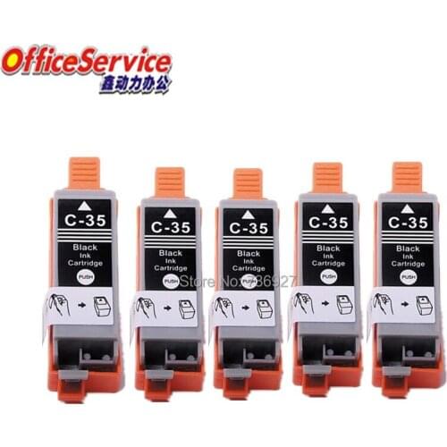 5 Black PGI-35 Compatible inkjet Cartridge PGI35 PGI 35 For Canon PIXMA IP100B PIXMA IP100 printer