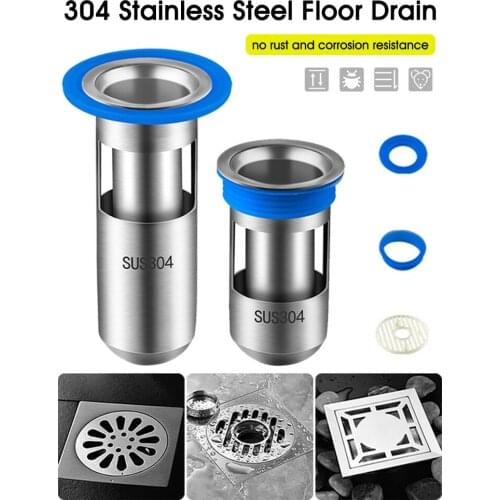 304 Stainless Steel Floor Bathroom Drain Hydraulic Shutter Core Deodorant Anti-water Anti Blocking Deep Water Seal