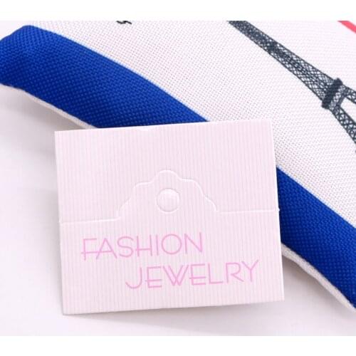 Wholesale 100pcs/lot 5*6.7cm Pink Paper Cards Jewelry Headwear Card Nice Hair Clips Brooch Display Packaging Cards