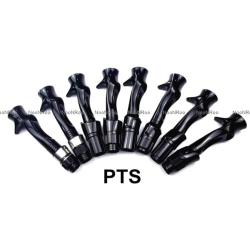 NooNRoo PTS #16 Reel Seat Bright Black Color DIY Reel Seat Repair fishing Rod Components 2PCS