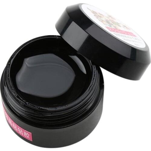 Nail Art Rhinestone Gel Glue Super Sticky Adhesive UV Gel Nail Polish Glue for DIY Nail Art Crystal Gems Jewelry Decoration