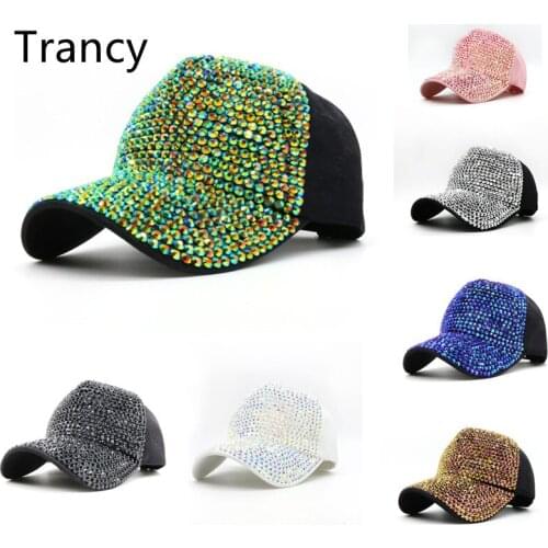 Full Rhinestone Hip Hop Hat Metal Explosion Diamond Baseball Cap Patterned Eaves Fashion Brand Hip Hop Baseball Cap Fashion Buck