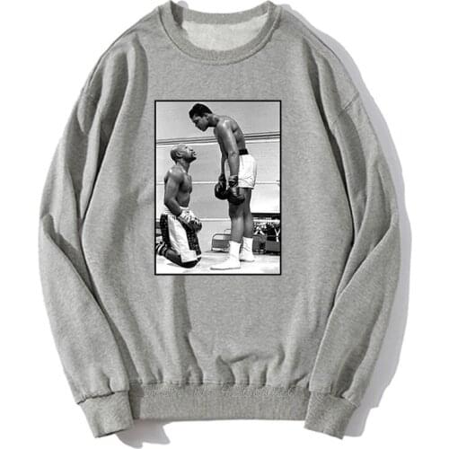 May Weather Vs Muhammad Ali The Real G.O.A.T Hoodie Fashion Mens Pullover Hoodies Sweatshirt Streetwear Harajuku