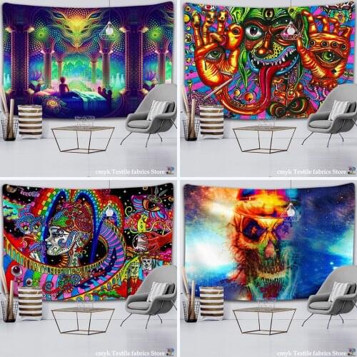 Mandela Wall hanging Tapestry psychedelic pattern yoga throw beach throw carpet Hippie Home Decor mandala Wall Tapestry Blanket