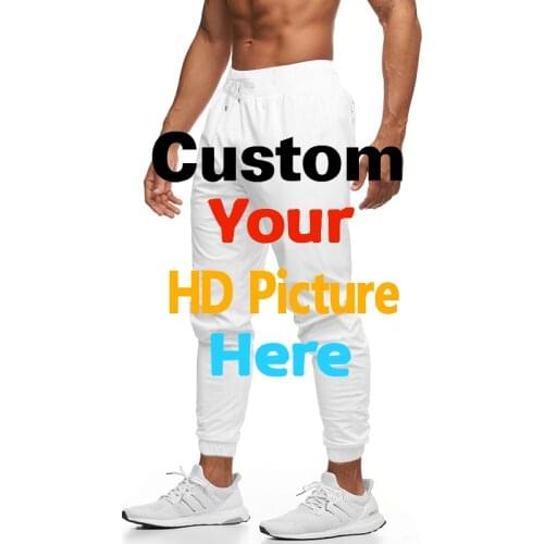 OGKB Customized Sweat Pants Mens 3D Print Your Own Design Custom Personalized Sweatpants Male Elastic Waist Jogger Dropshipping