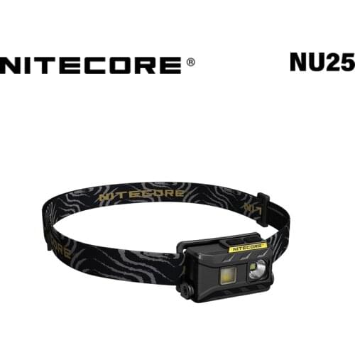 NITECORE NU25 360 Lumens 3xLED Rechargeable Headlamp Triple Outputs Lightweight Headlight Flashlight Outdoor Running Cycling