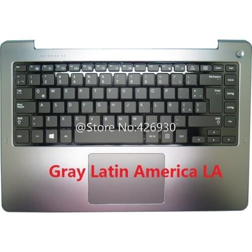 Laptop PalmRest&Keyboard For Samsung NP540U4E NP530U4E 540U4E 530U4E Latin LA Swiss SW Slovenian SL SV Canada CA Touchpad New