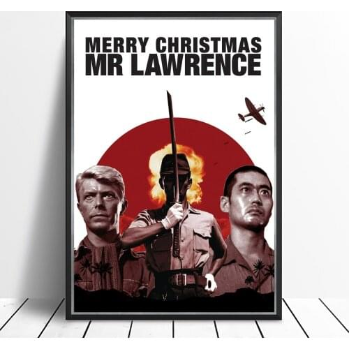 Merry Christmas Mr. Lawrence (1983) Poster British-Japanese War Film David Bowie Tom Conti Ryuichi Sakamoto Movie Print Art Gift