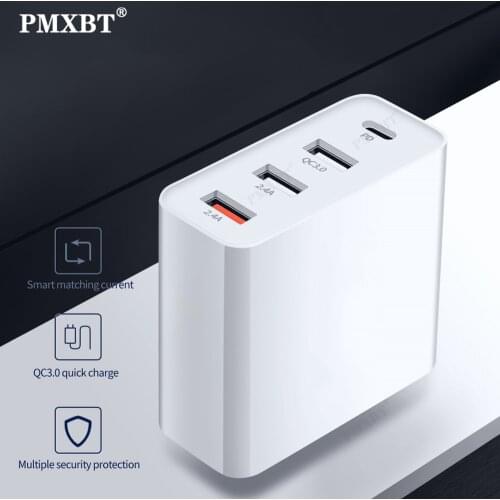QC4.0 Multi USB Charger PD Adapter Charging For iPhone 11 MacBook pro Samsung Huawei EU/US/UK/AU Multifunction Wall USB Charger