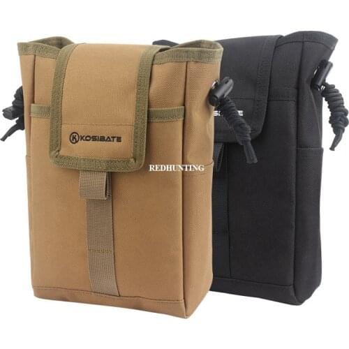 Tactical Molle Dump Pouch Hunting Airsoft Drawstring Magazine Utility Pouch Folding Dump Pouch for Outdoor Sports Waist Bag