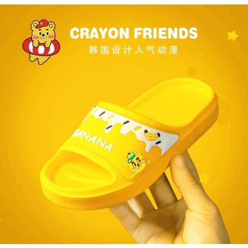 Childrens slippers summer boys and girls indoor home children cartoon toddler baby slippers anti-slip soft bottom cool drag