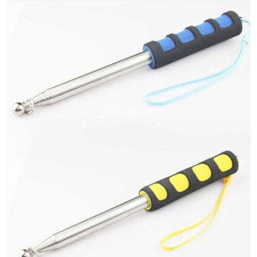 1.2 Meters Outdoor Flagpole Stainless Steel Telescopic Flag Pole for Teaching Pointer Tour Guide Banner Flagstaff Decoration