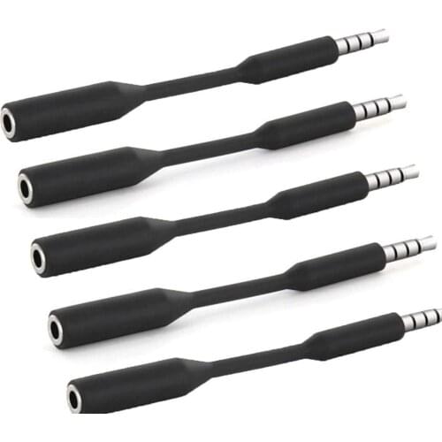 3.5mm Male to Female Audio Jack Extension cable, [5 Pack ]
