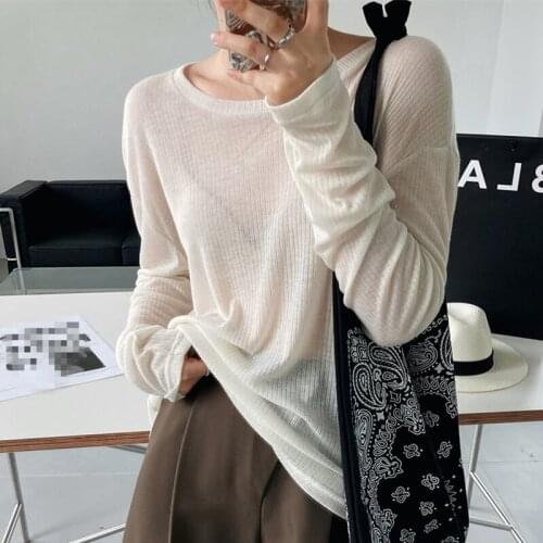 2021 New Summer Casual Ladies T-shirt Solid Color High Quality Women Tee Round Neck Loose Fashion Elegant Female Tops T316