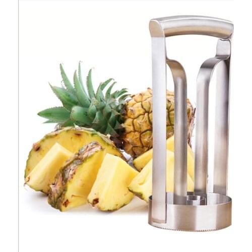 1Pc Stainless Steel Fruit Cutter Corer Slicer Pineapple Peeler Accessories Pineapple Slicers Kitchen Tools
