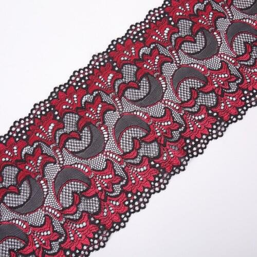 10Yards Moon Flowers DIY Apparel Garments Lace Trim Elastic Fabric Ribbon Baby Clothes Skirts Hair 18cm High Quality