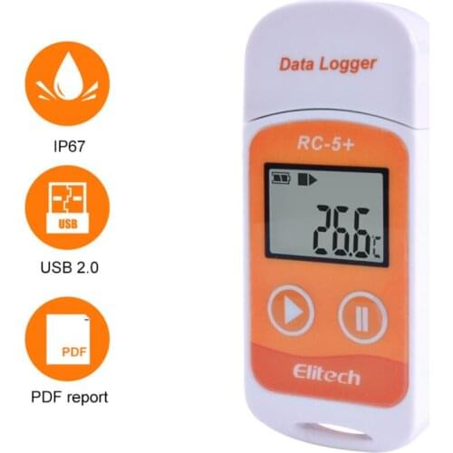 10 Pieces/Lot RC-5+ High-precision USB Temperature Data Logger Upgrade for Refrigeration, Cold Chain Transport, Labs