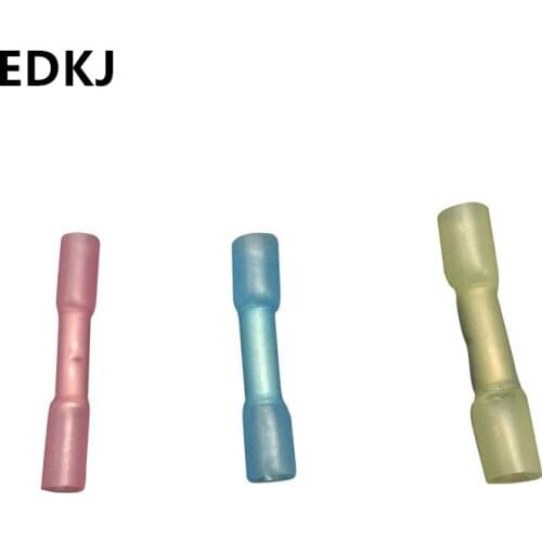 10PCS BHT0.5 BHT1.25 BHT2 BHT5.5 Heat Shrink Butt Wire Connectors Cable Crimp Terminal Connector