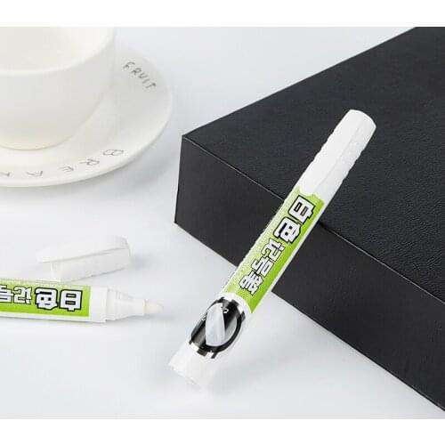 12 Baoke MP2904 White Marker Pen Does Not Fade, Can Add Ink, Oily Single-head White Marker Pen Is Not Easy To Fade