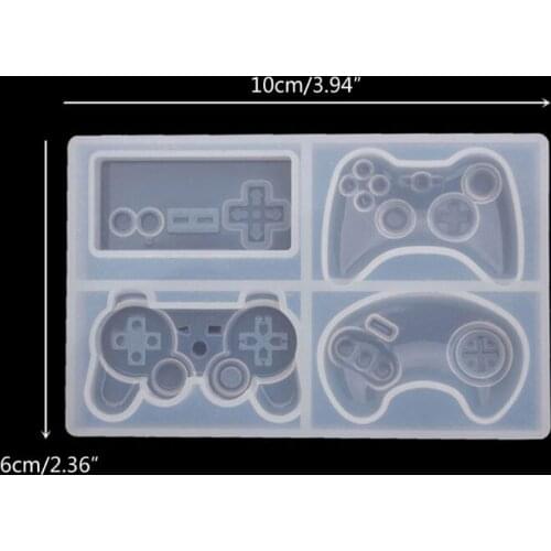 4-Styles Game Consoles Handle Pendant Silicone Resin Mold Game Controller Cake Fondant Mold Jewelry Baking Making Tools W0YA