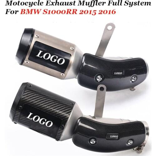 For Bmw S1000 S1000Rr S1000R 2015 2016 Motorcycle Exhaust Pipe System Modified Muffler Motorcycle Laser Db Killer Slip On