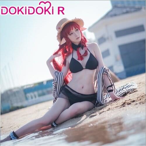DokiDoki-R Game Arknights Cosplay Costume Women Vigna Leisurely Holiday Game Cosplay Girl Sexy Halloween Arknights Swimsuit