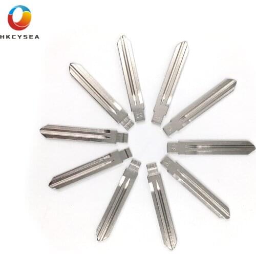 HKCYSEA 10pcs/lot Metal Blank Uncut Flip KD VVDI JMD Remote Key Blade Type #33 HYN14RFH for Hyundai NF