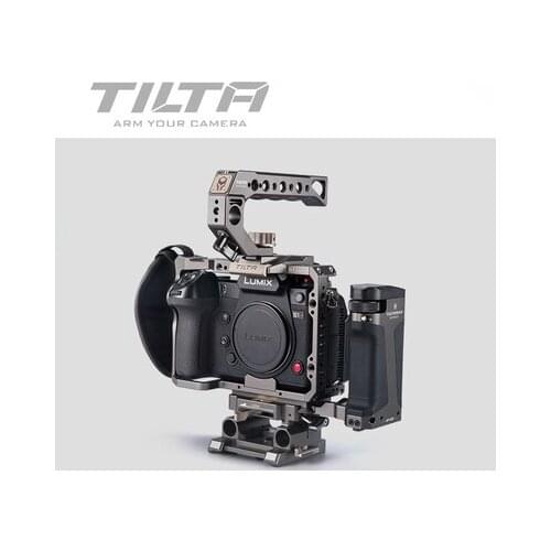 TILTA Camera Cage For PANASONIN S1 S1H S1R DSLR Camera W/ Cold Shoe Mount For Micrphone Flash Light TA-T38-FCC-G