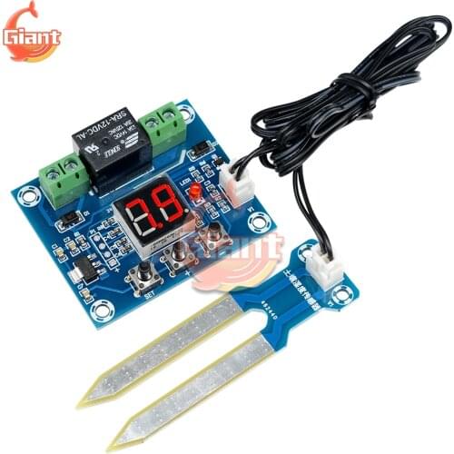 XH-M214 12V Soil Moisture Controller Soil Humidity Sensor Controller Irrigation System Automatic Watering Module Digital Display