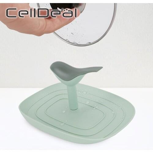 Kitchen Spatula Ladle Shelf Bird Shape Spoon Rest Pot Lid Rack Multifunction Stand Containers Pan Pot Cover Spoon Lid Rack