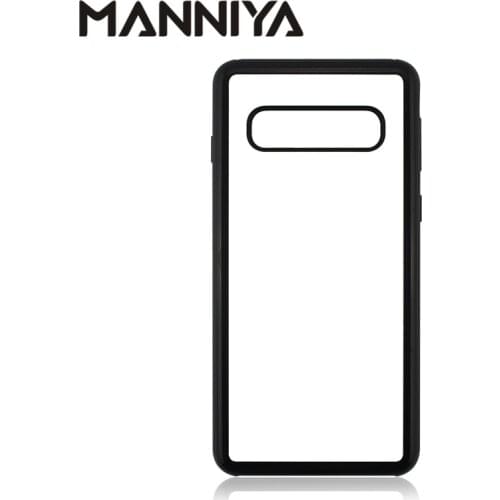 MANNIYA for Samsung Galaxy S10/S10 Plus/S10 Lite Sublimation Blank TPU+PC rubber Case with Aluminum Inserts and Glue 10pcs/lot