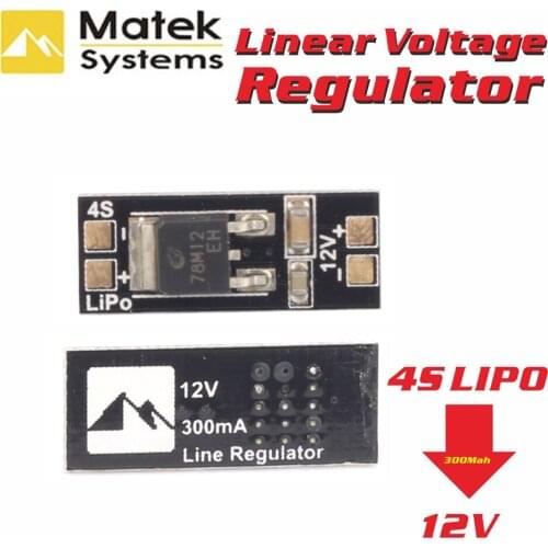 Matek 4S Lipo To 12V Linear Voltage Regulator Regulate Module For FPV Camera Multicopter