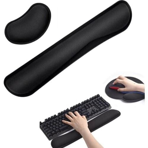 Memory Foam Keyboard and Wrist Rest Pad Anti-slip Slow Rising Memory Foam Comfort Rest Support Cushion