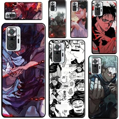 Choso Jujutsu Kaisen Anime Soft Case For Xiaomi Redmi Note 10 8 9 Pro 8T 9S Phone Cover For Redmi 9 9A 9C 9T 8A K40