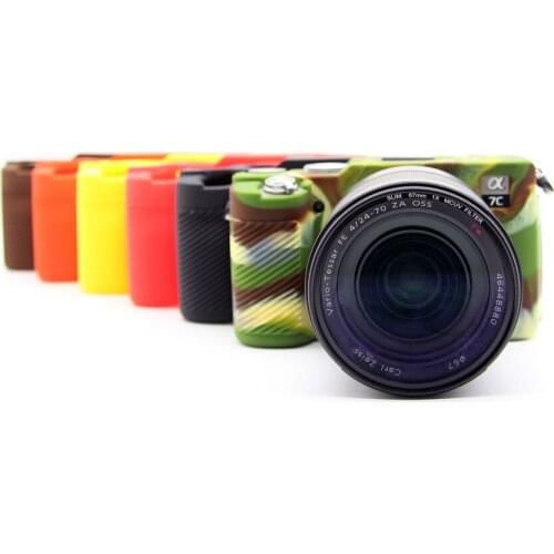 Soft Silicone Case For Sony A7C Rubber Camera Protective Body Cover Skin Case Camera Housing Bag