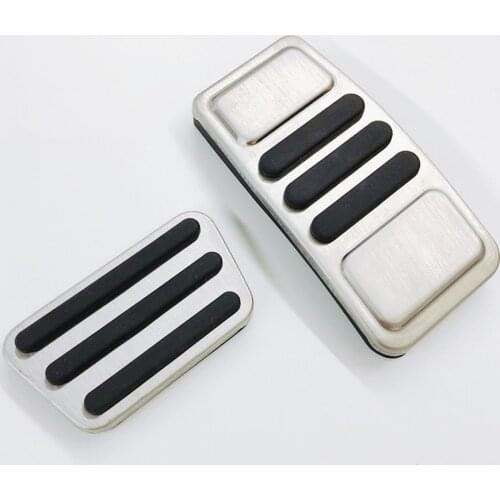For Ford Mustang 2017 2018 Stainless Steel Car Accelerator GAS Pedal Brake Pedals Non Slip Cover Case Pads Trim Accessories