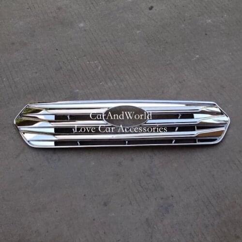 For Hyundai Creta ix25 2015-2017 Front Grille Racing Grid Cover Trim Bumper hoods Frame Exterior ABS Chrome Car Accessories
