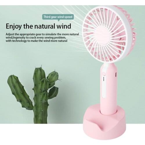 ELOOLE Handheld Usb Rechargeable Fan Mini Portable Fan Home Appliances Desktop Air Cooler Outdoor Travel Baby Car Ventilador