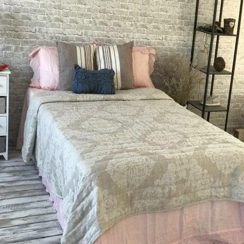 Luxury French Washed Linen Quilt Blanket For Living Room Bed Summer Cool Quilts Bedroom Bedding Duvet Comforter