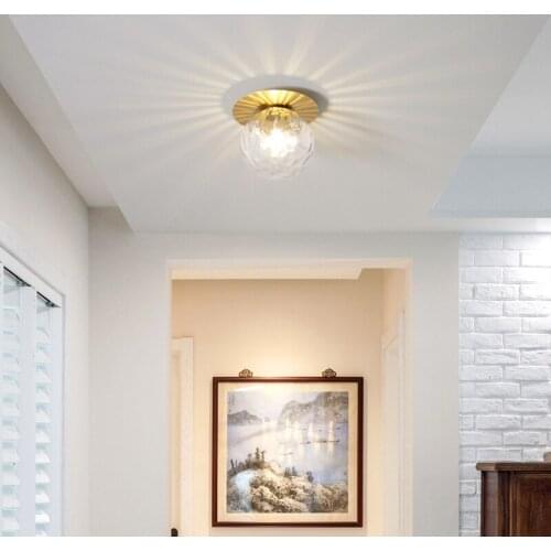 Nordic led ceiling light door porch corridor corridor balcony porch glass dome light