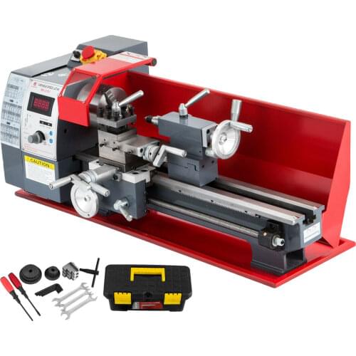 Free shiping 750W Metal Processing Lathe Variable Speed 210 * 400mm Professional Electronic Metal Lathe 50-2500rpm