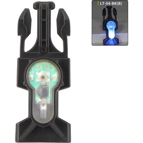 Military Survival Lamp Tactical Signal Light with Buckle with Hook & Loop 3 Modles Outdoor Survival Tools Hunting Accessory