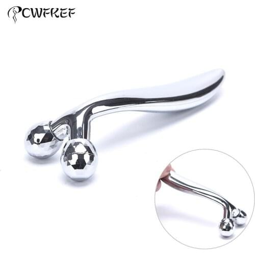 360 Rotate Instrument 3D Roller Massager Facial Massage Handheld Y Shape Wrinkle Remover Face-lift Roller Full Body Relaxation