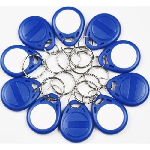 10pcs/Lot 125Khz Proximity RFID EM4305 T5577 Smart Card Read and Rewriteable Token Tag Keyfobs Keychains Access Control