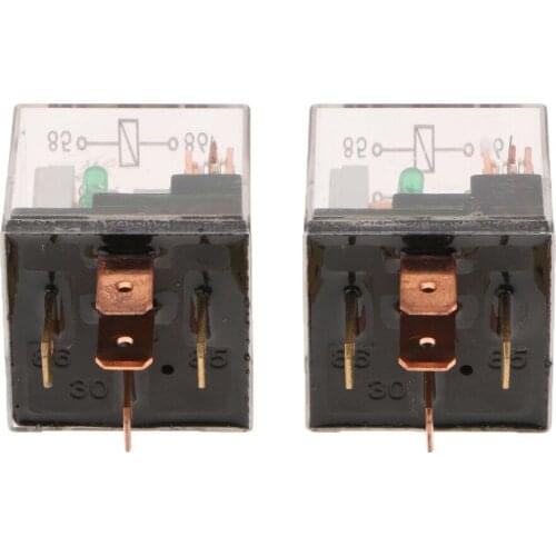 2 Pieces JD1914 12V 100A 5 Pin Waterproof Automotive Changeover SPDT Relays