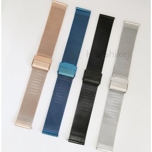 22 20mm Strap for Huami Amazfit bip youth GTR 42mm smart watch Bracelet stainless steel strap for xiaomi Amazfit PACE GTR 47mm