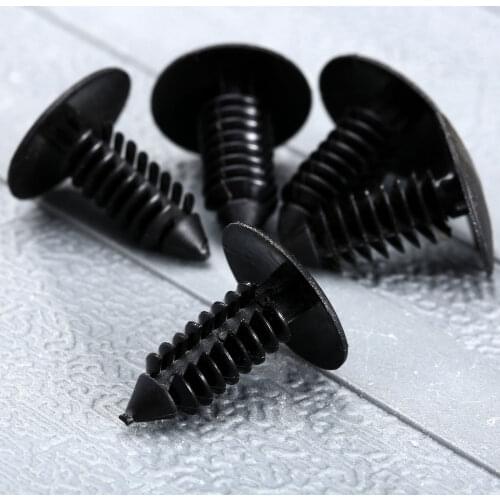 50Pcs Auto Fastener Fit 8mm Hole Car Clips Fender Bumper Shield Retainer Plastic Rivets ForGM Ford Chrysler Auveco Automobile