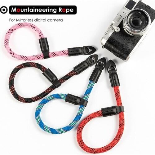 Mountaineering Nylon Rope Camera Wrist Hand Strap Belt for Mirrorless Digital Camera Leica Canon Nikon Olympus Pentax Sony
